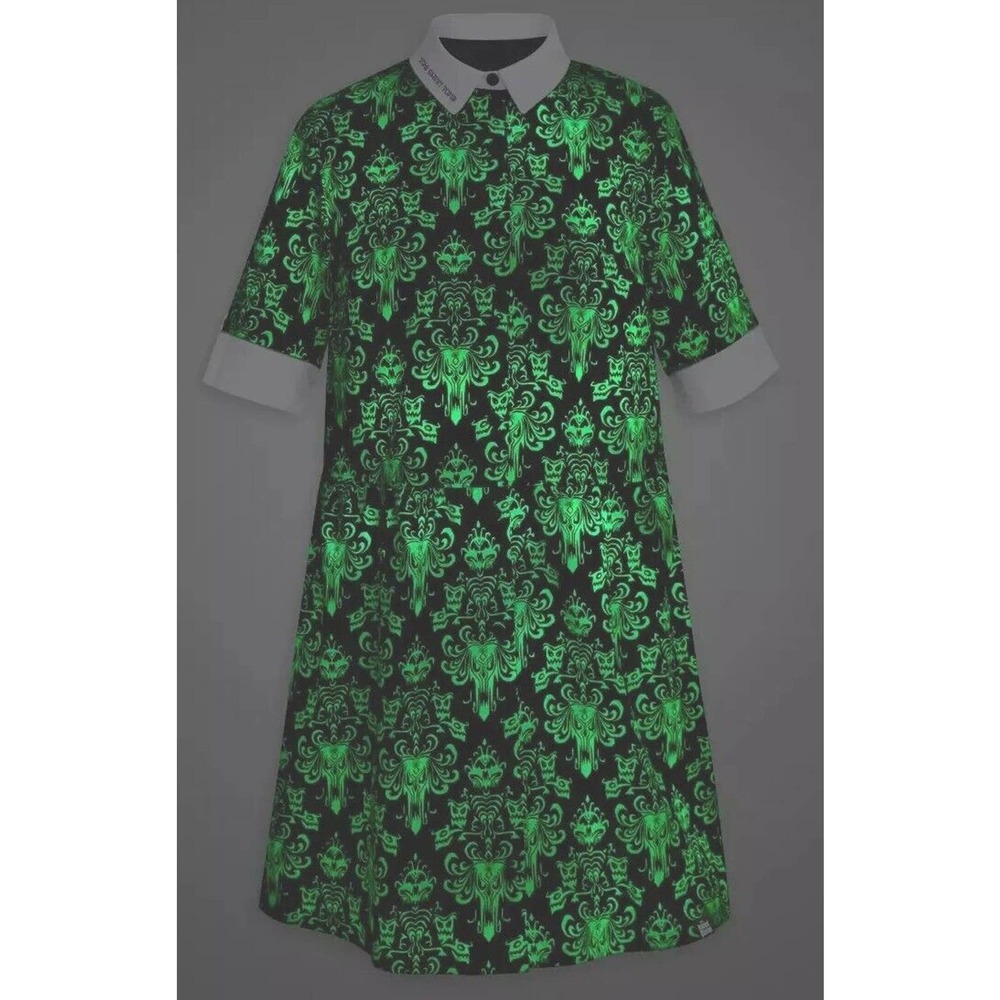 X Large Disney Parks 2023 The Haunted Mansion Glow In The Dark Dress NWTS